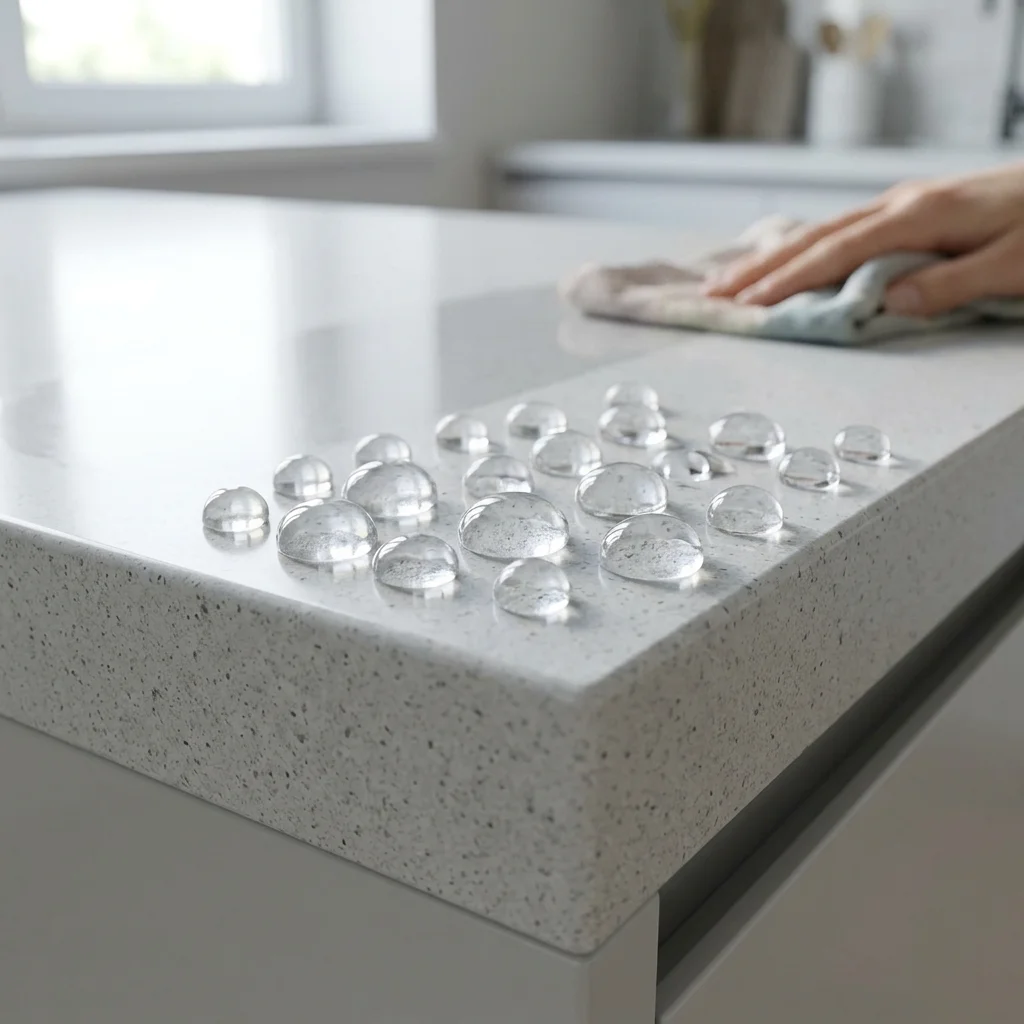 ทำไมหินสังเคราะห์ Acrylic Solid Surface ถึงกันน้ำซึมได้ 100%