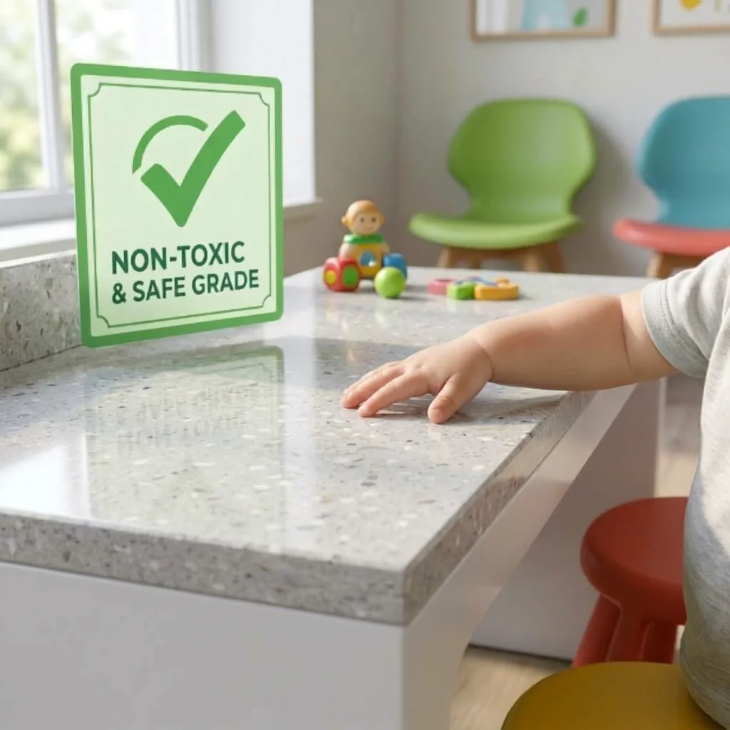 มั่นใจทุกการใช้งานด้วยหินสังเคราะห์เกรดปลอดภัย ปราศจากสารพิษ (Non-Toxic)